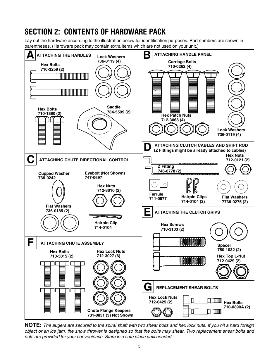 MTD 642E User Manual | Page 5 / 32