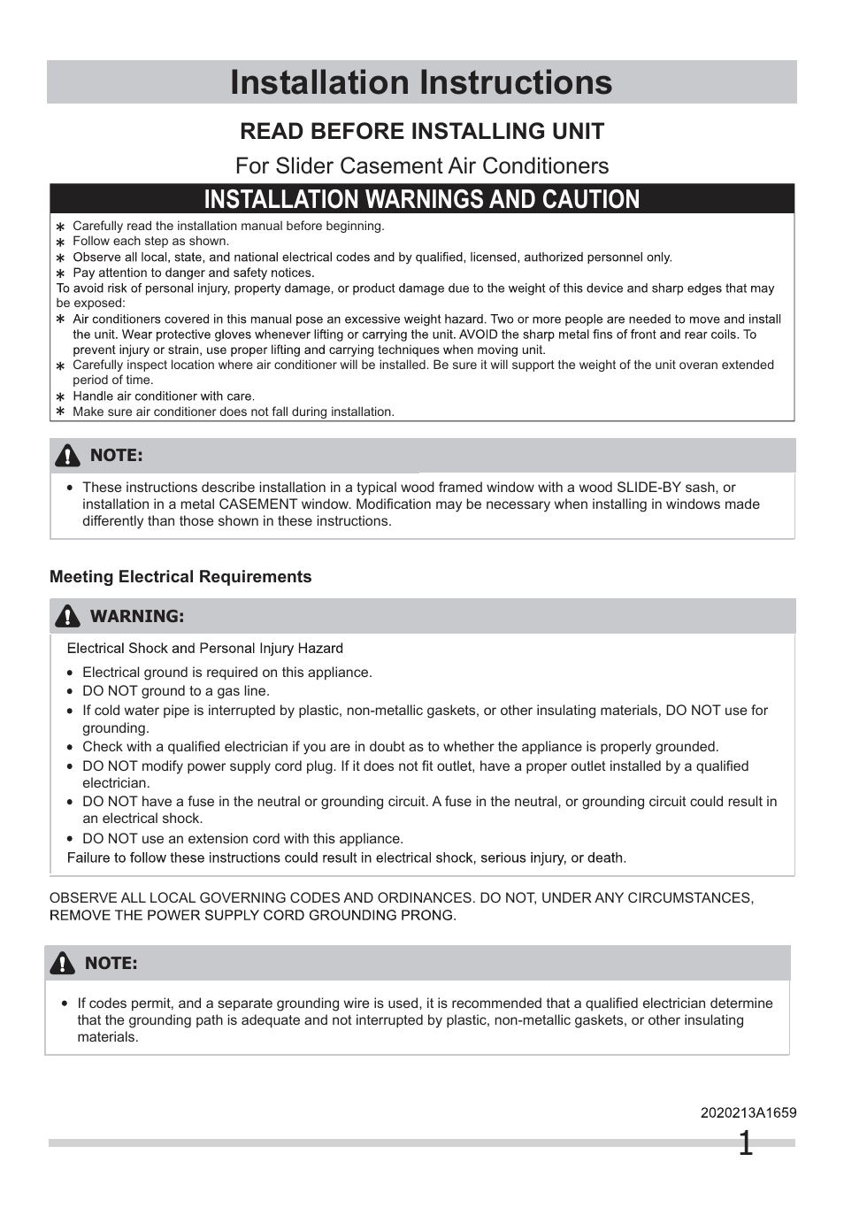 FRIGIDAIRE FFRS1022Q1 User Manual | 8 pages