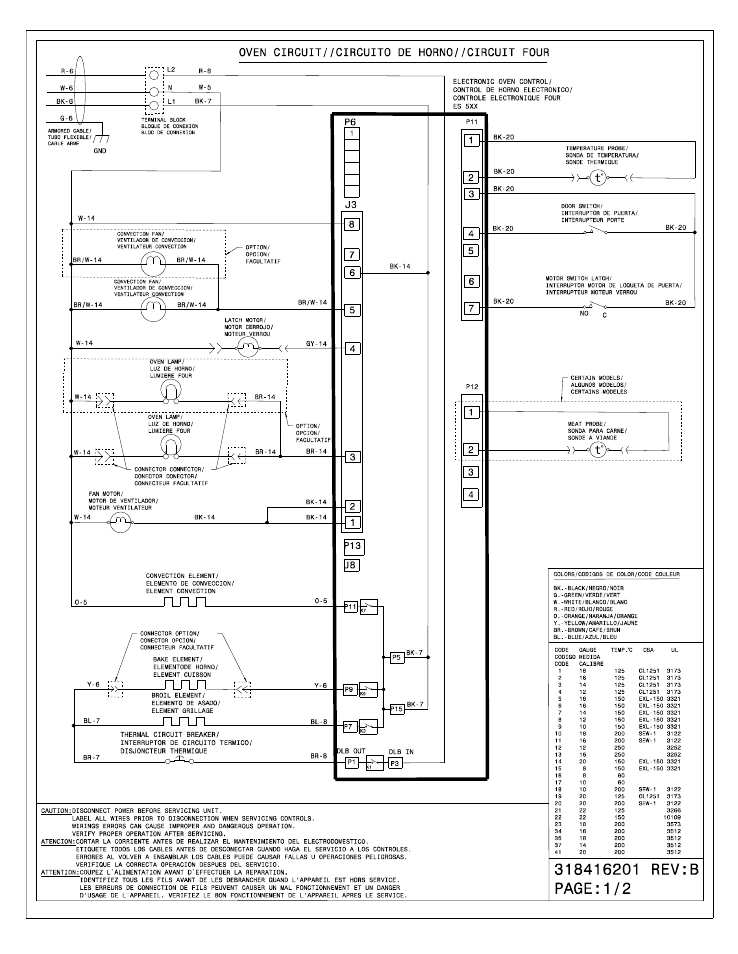 FRIGIDAIRE FGET3065KW User Manual | 2 pages