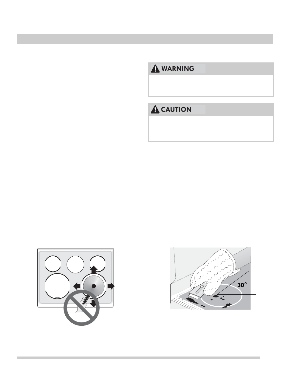 Cooktop mainte, Nance, 29 care and cleaning | Warning caution | FRIGIDAIRE FFES3025PB User Manual | Page 29 / 37
