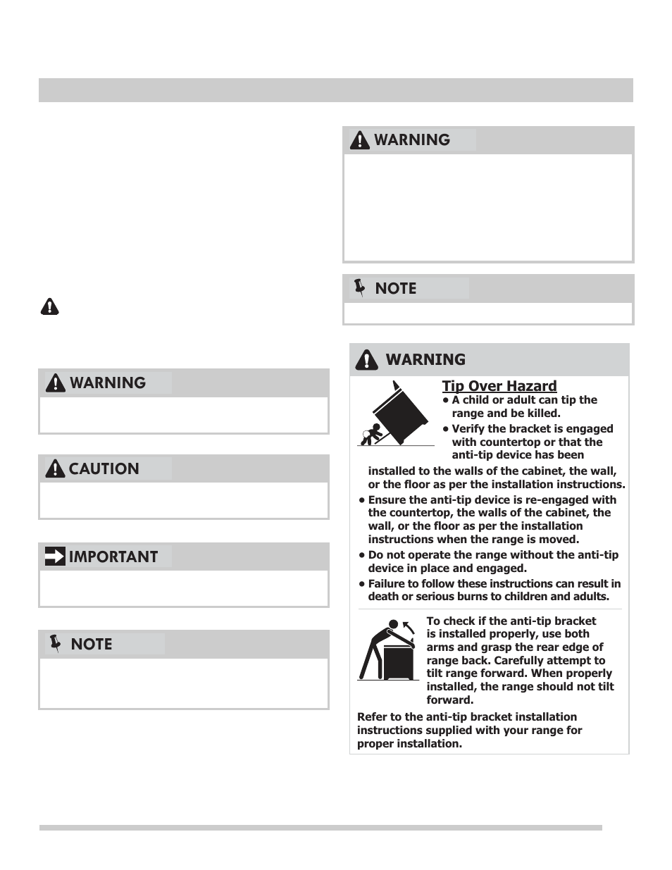 Important safety instructions | FRIGIDAIRE FFES3025PB User Manual | Page 3 / 37