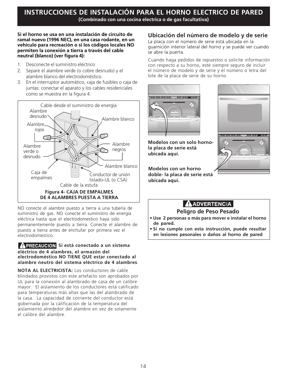 FRIGIDAIRE FFEW3025LS User Manual | Page 14 / 29