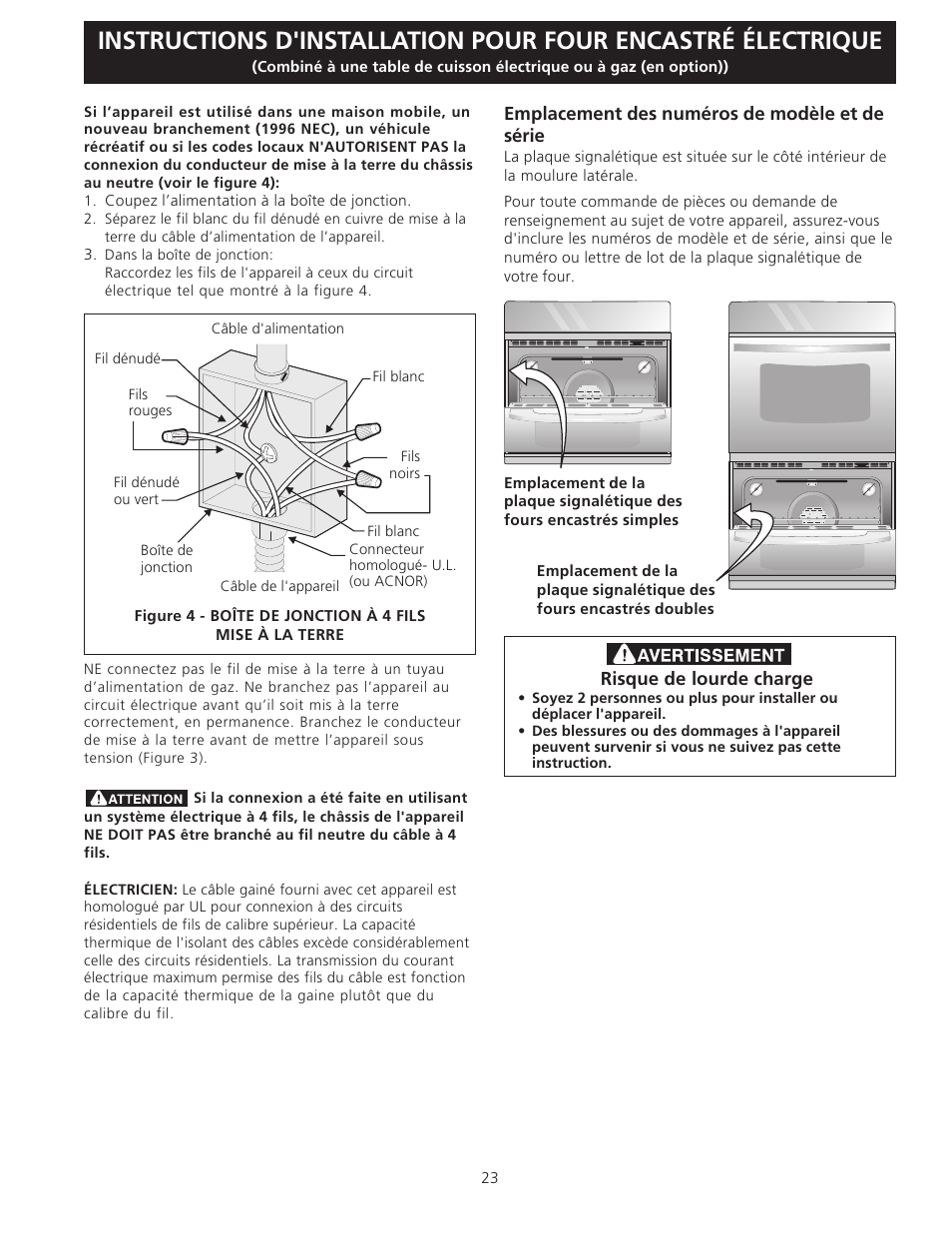 FRIGIDAIRE FFEW3025LS User Manual | Page 23 / 29