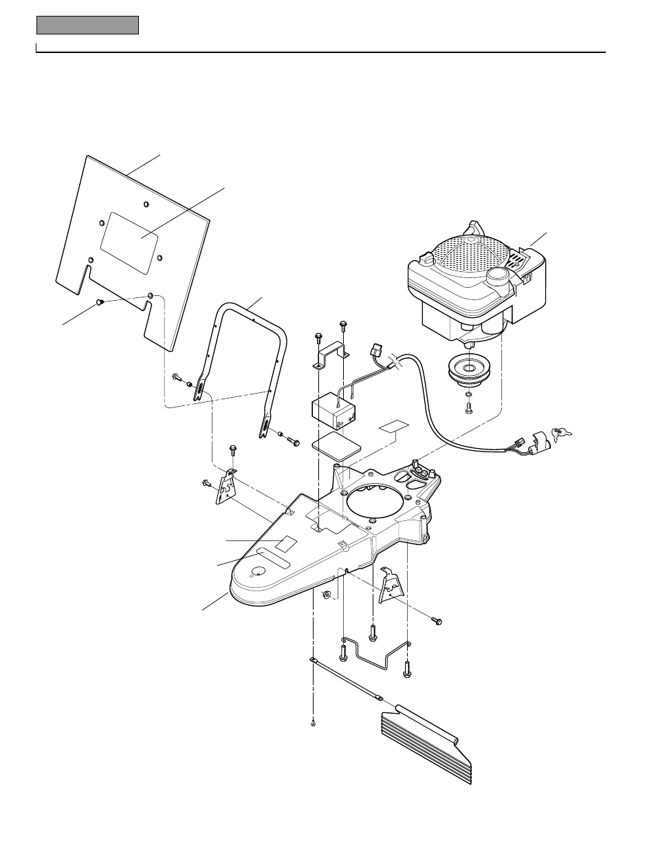 Drawing no. 1 | Bolens 52069-6HP User Manual | Page 20 / 24