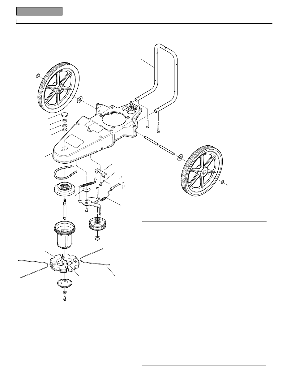 Drawing no. 2, Parts list – drawing no. 2 | Bolens 52069-6HP User Manual | Page 22 / 24