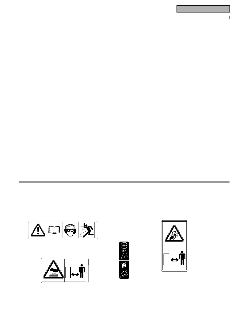 Safety decals | Bolens 52069-6HP User Manual | Page 5 / 24