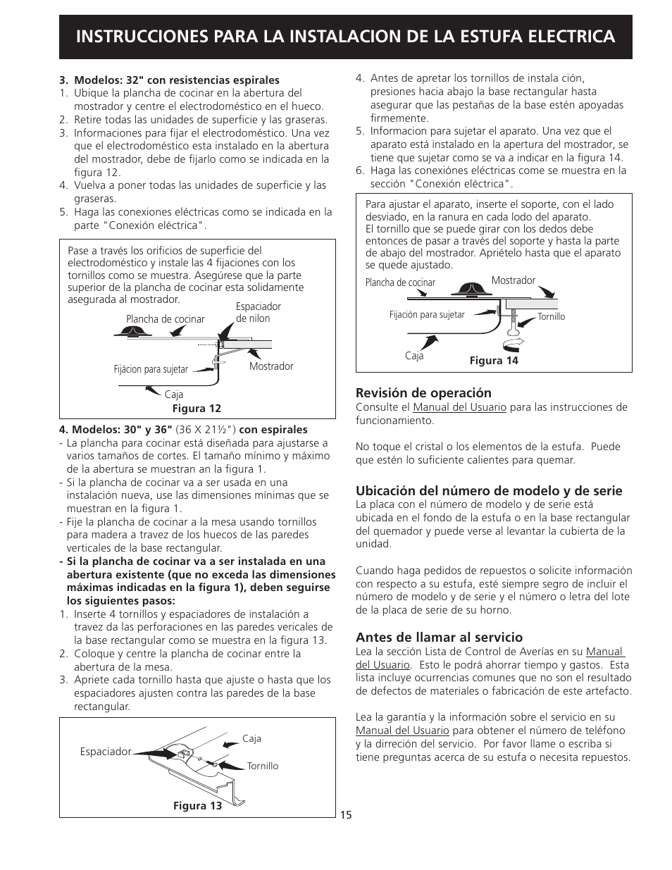 FRIGIDAIRE FFEC3624PS User Manual | Page 15 / 24