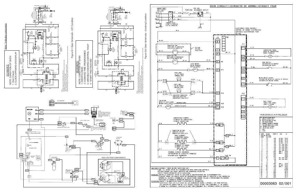 High voltage components | FRIGIDAIRE FPMC3085PF User Manual | Page 4 / 4