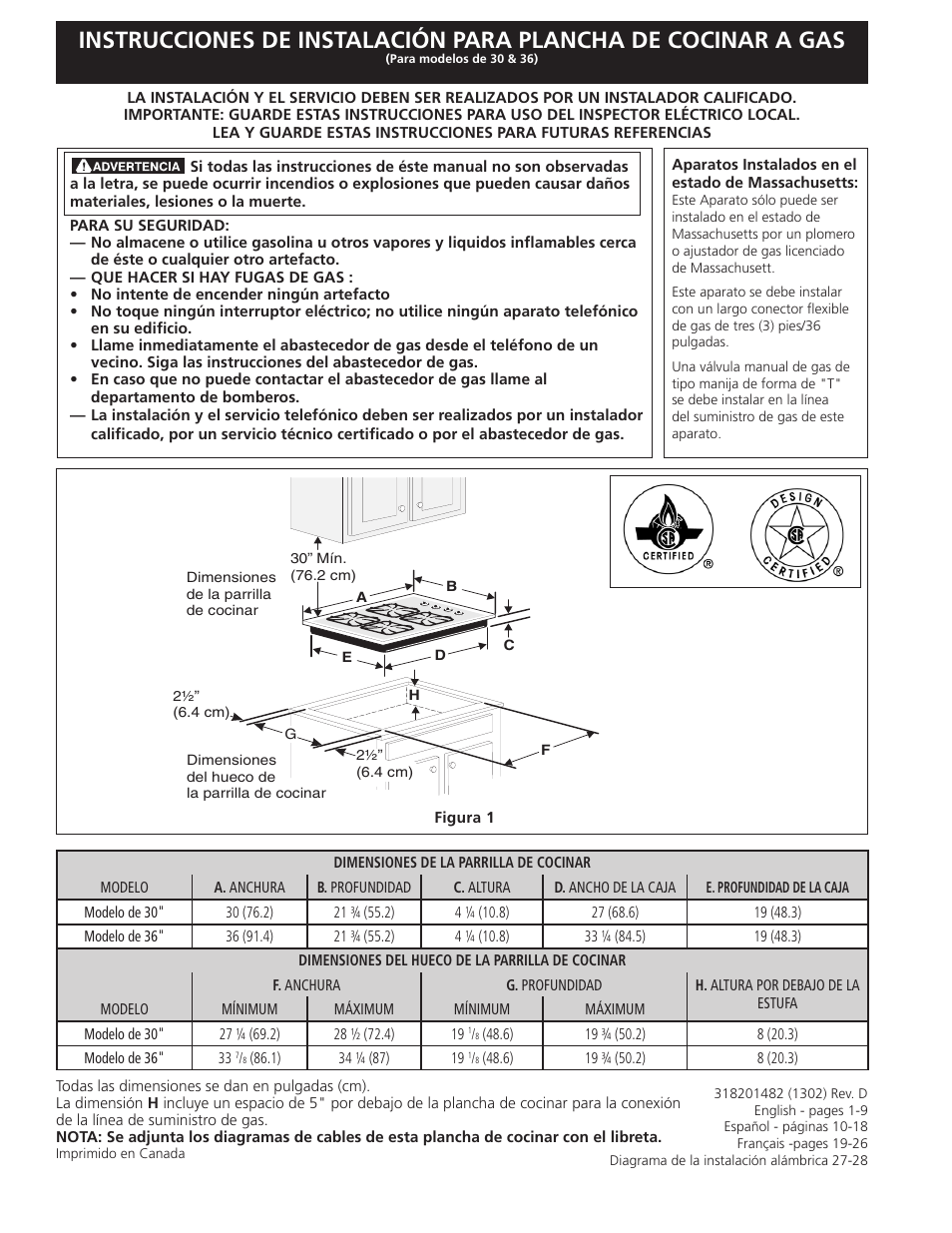 FRIGIDAIRE FFGC3025LW User Manual | Page 10 / 28