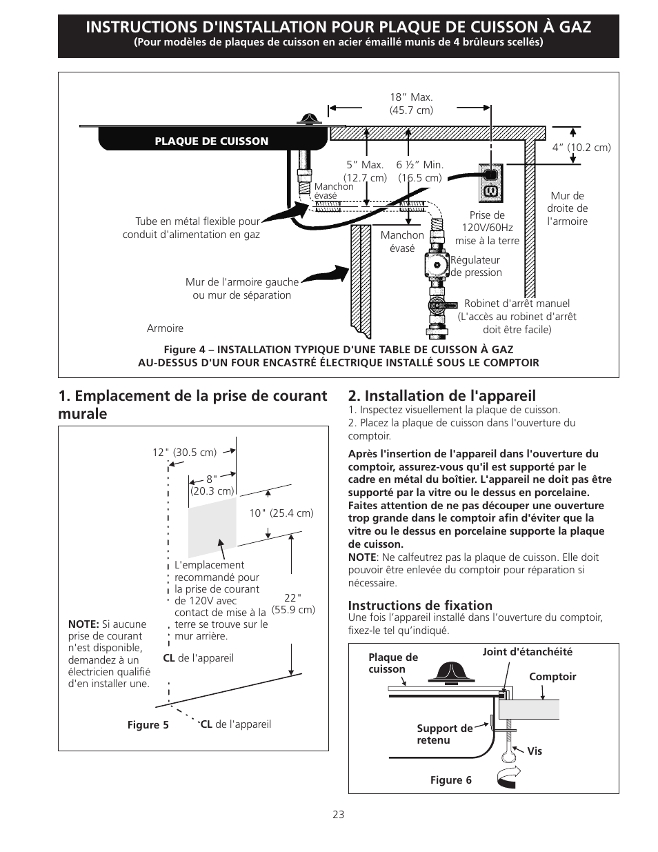 FRIGIDAIRE FFGC3025LW User Manual | Page 23 / 28