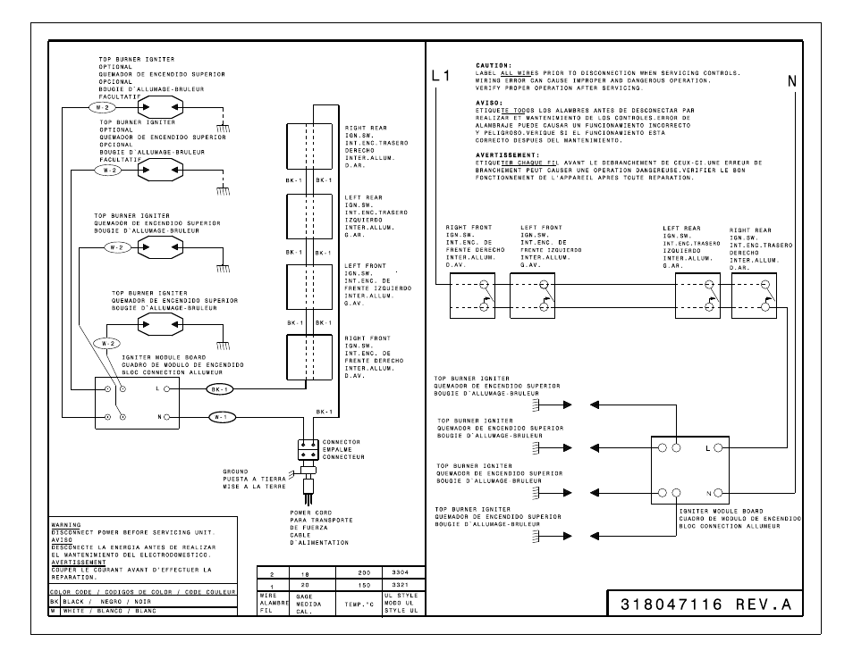 FRIGIDAIRE FFGC3613LB User Manual | 1 page