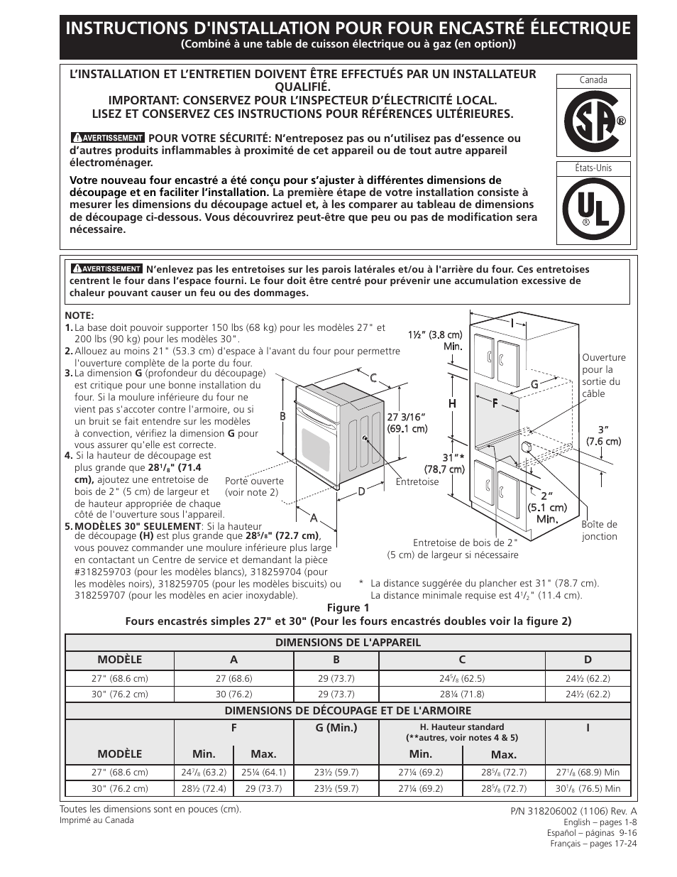 FRIGIDAIRE FGET3065KB User Manual | Page 17 / 24