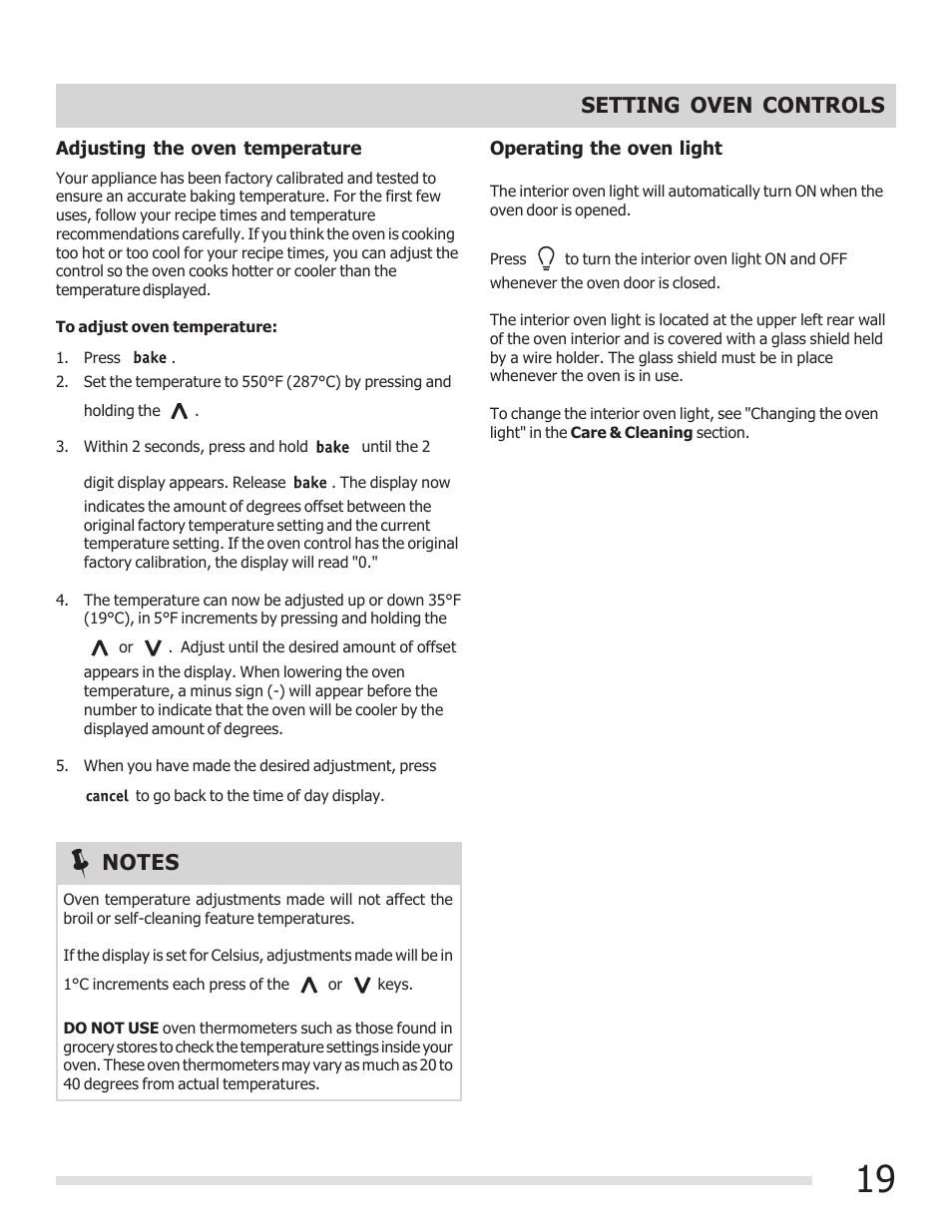 FRIGIDAIRE FGGF3030PF User Manual | Page 19 / 28