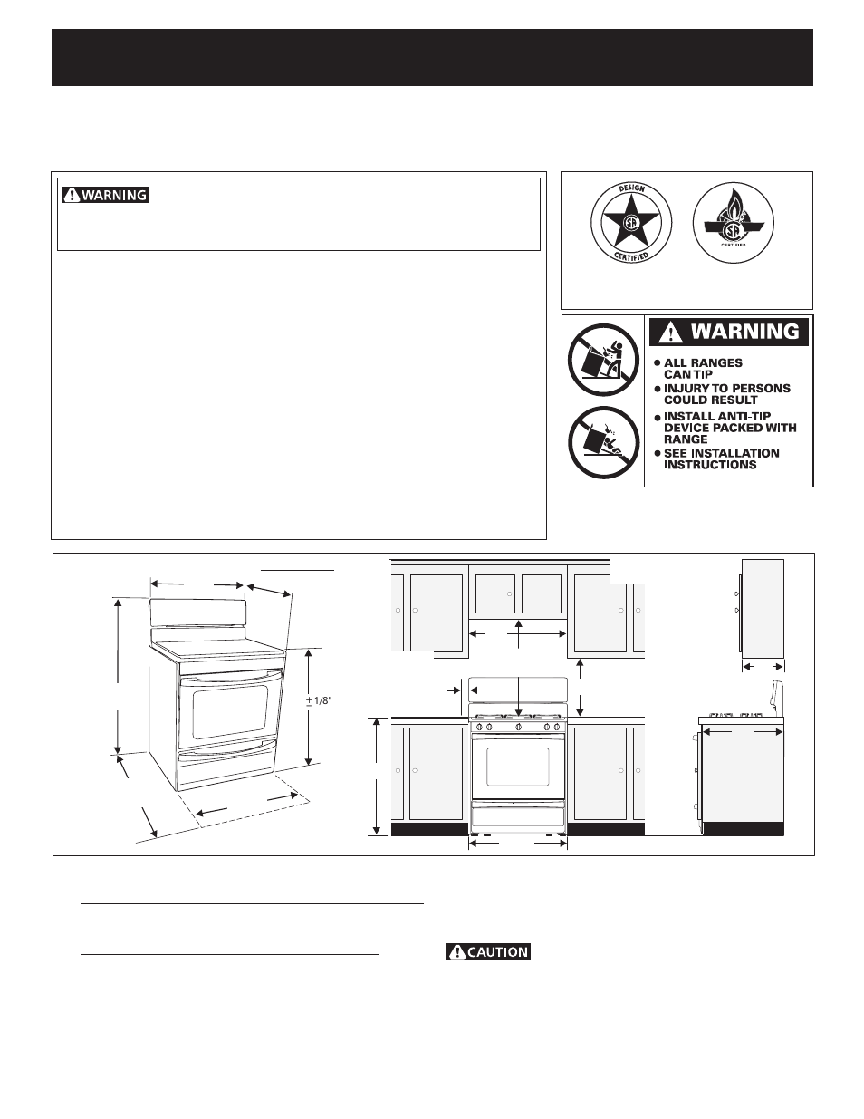 FRIGIDAIRE FFGF3015LB User Manual | 16 pages