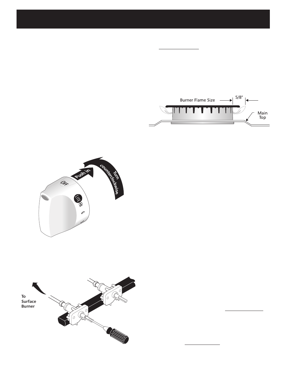 30" gas range installation instructions, Operation of oven burners and oven adjustments | FRIGIDAIRE FFGF3015LB User Manual | Page 7 / 16