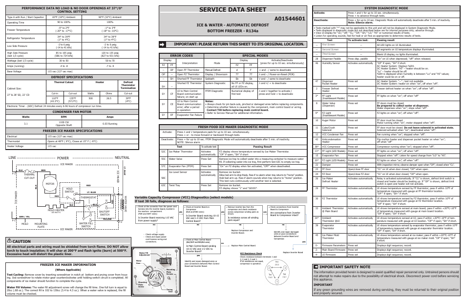 FRIGIDAIRE FGHB2866PE User Manual | 2 pages