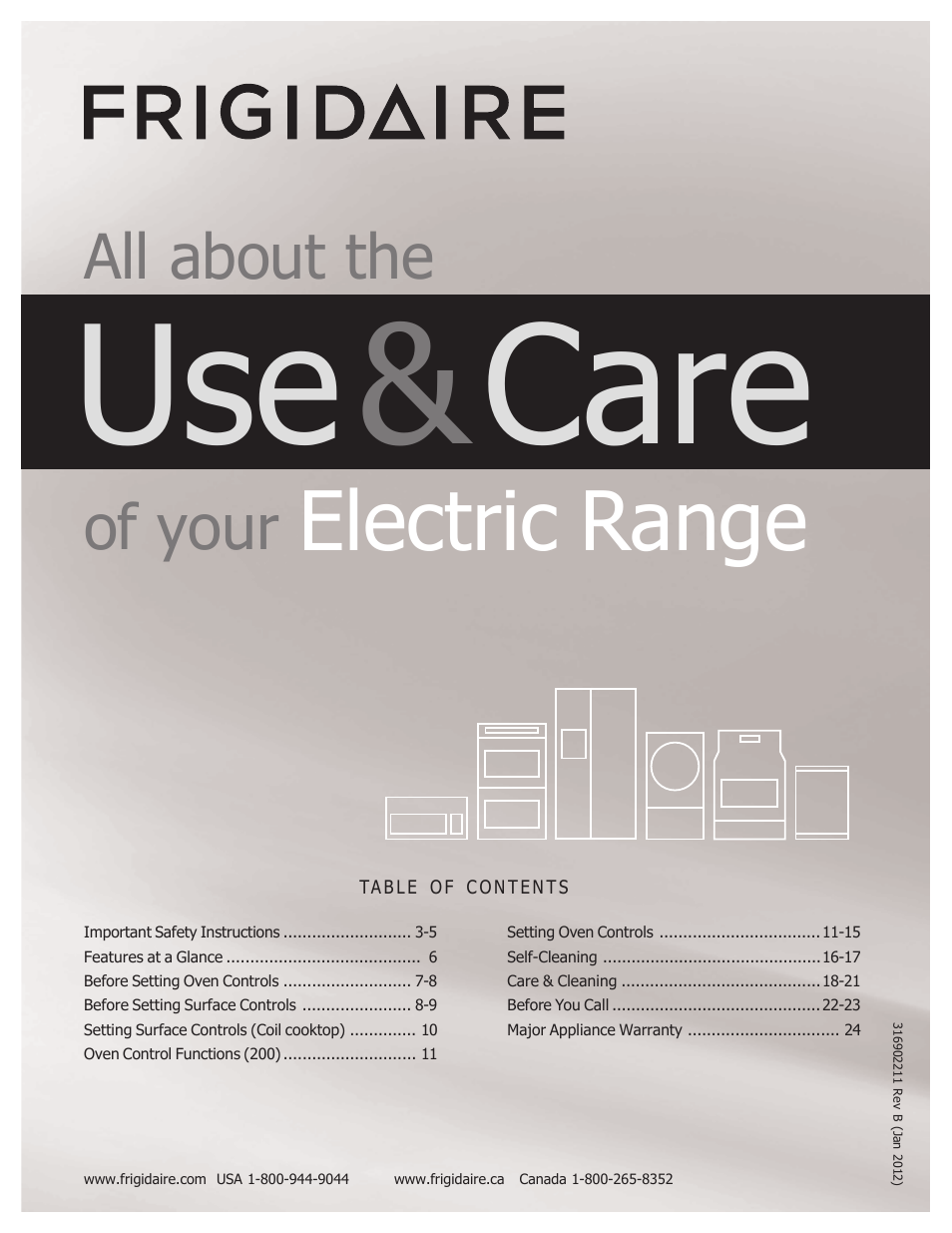 FRIGIDAIRE FFEF3015PB User Manual | 24 pages