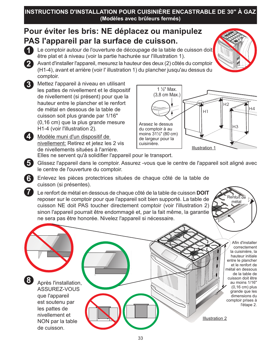 FRIGIDAIRE FGGS3065PF User Manual | Page 33 / 44