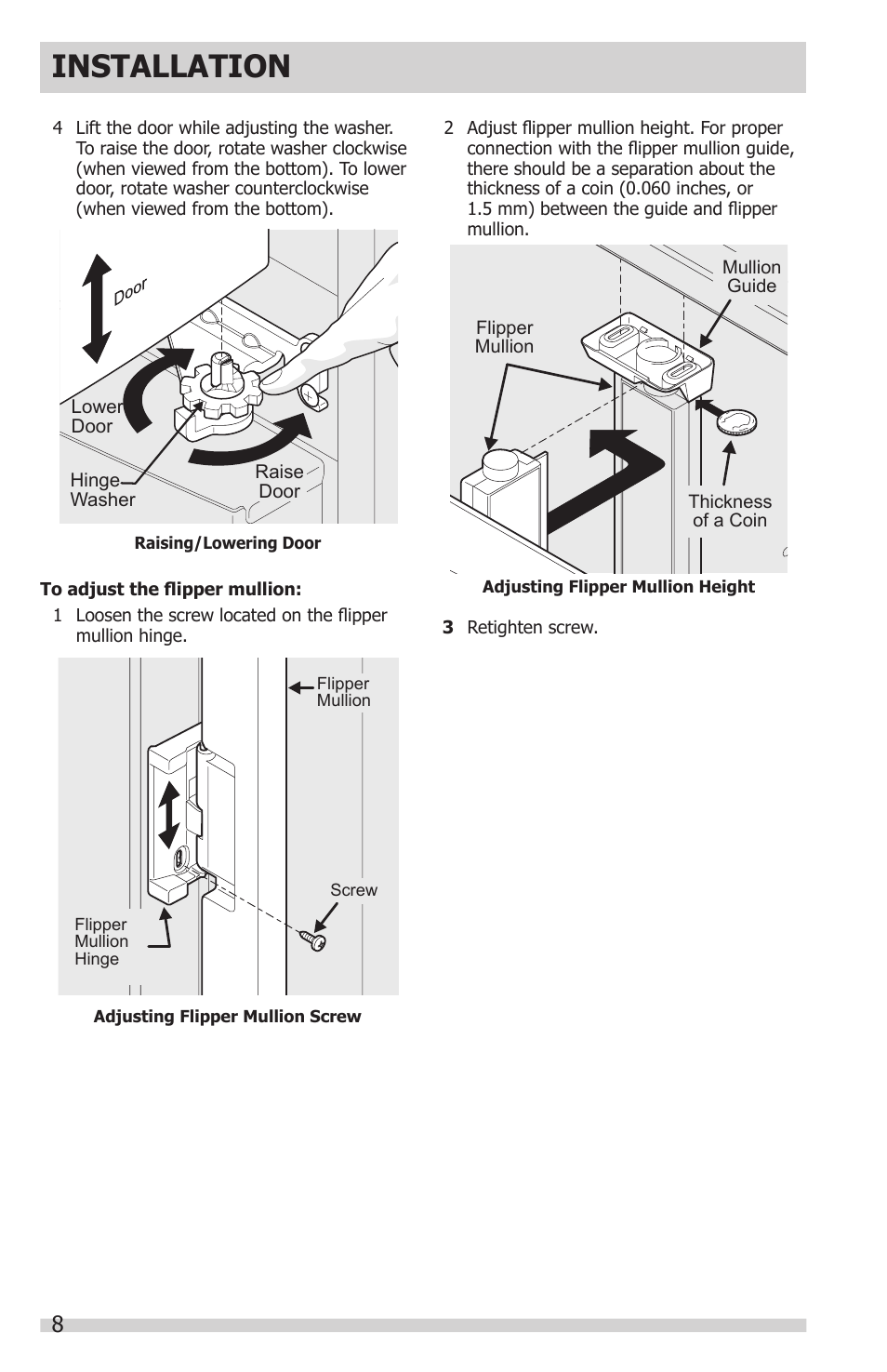 Installation | FRIGIDAIRE FGHN2866PP User Manual | Page 8 / 32
