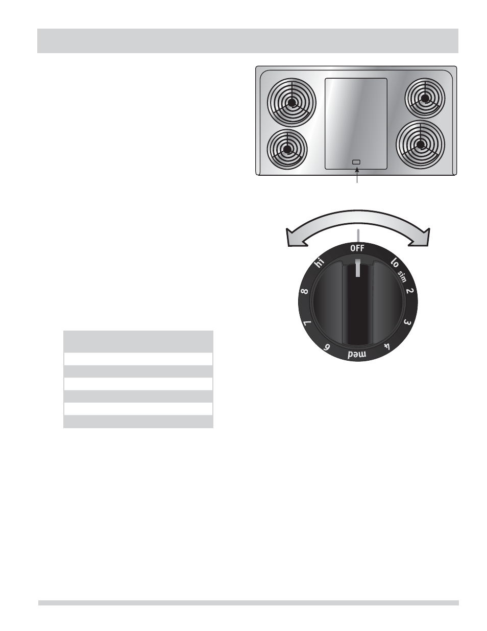 Setting surface controls | FRIGIDAIRE FFEF4017LB User Manual | Page 11 / 32