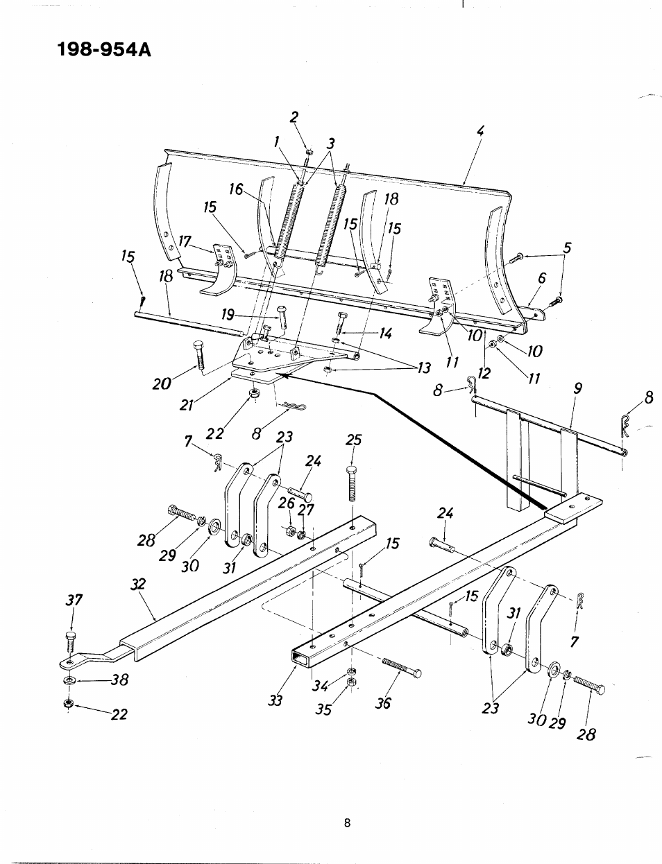 Bolens 198-954A User Manual | Page 8 / 10