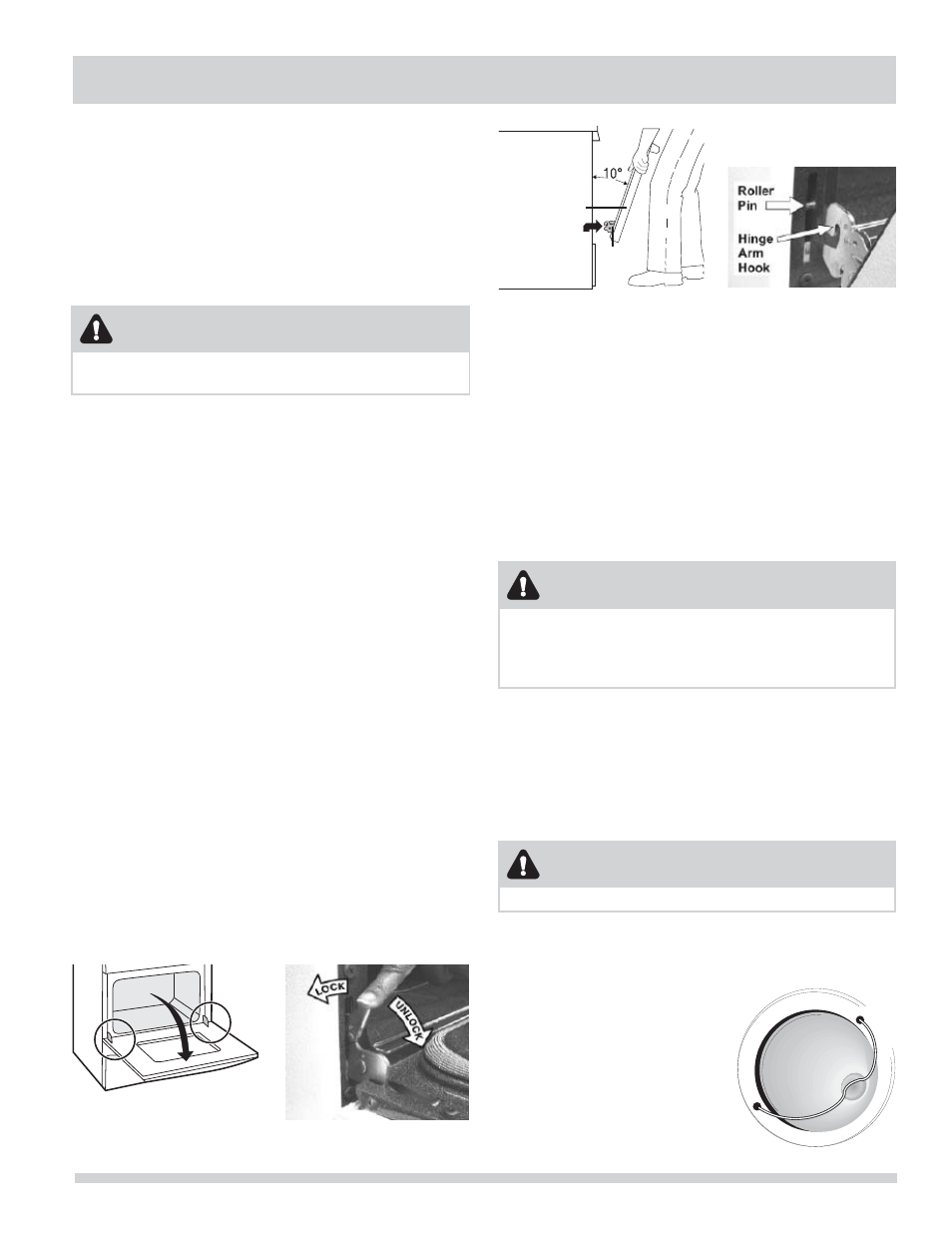 Care & cleaning, Caution, Removing and replacing the lift-off oven door | Care and cleaning of stainless steel, Special door care instructions, Changing oven light | FRIGIDAIRE FFES3025LS User Manual | Page 27 / 32