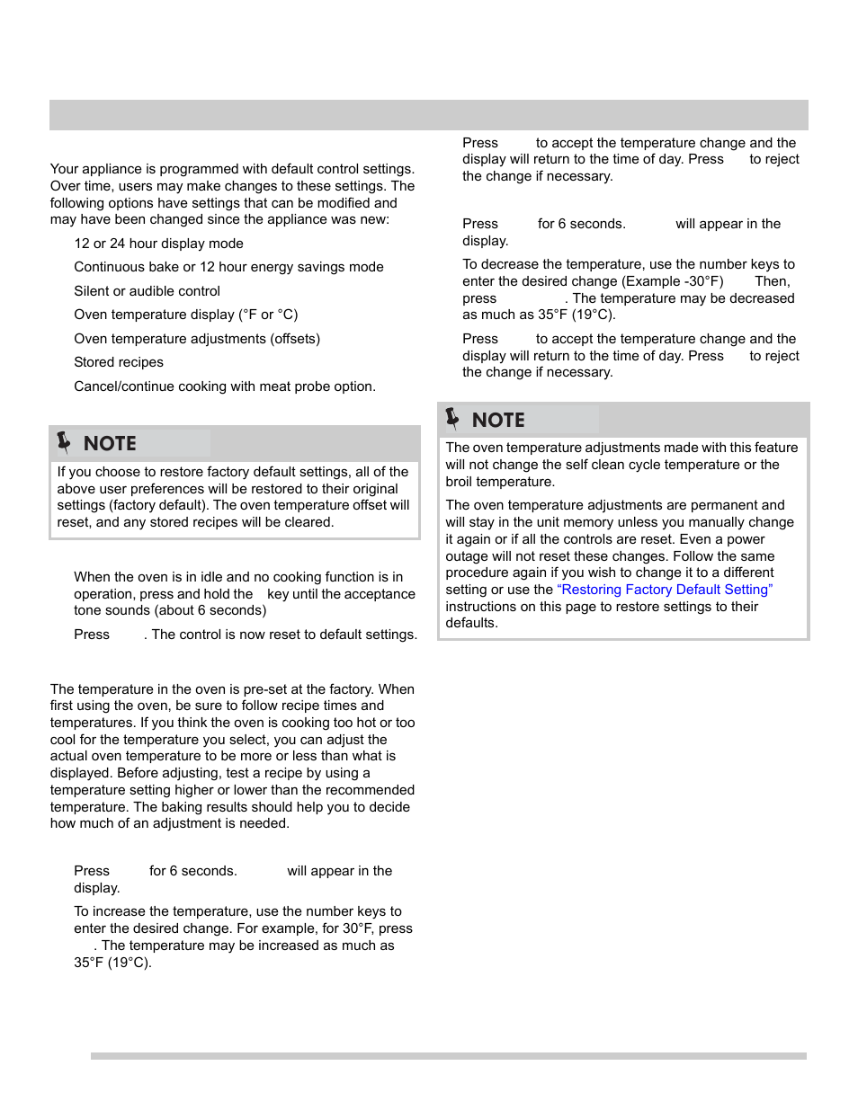 22 oven controls | FRIGIDAIRE FGEW2765PB User Manual | Page 22 / 31