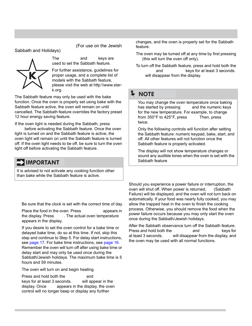 23 oven controls, Important | FRIGIDAIRE FGEW2765PB User Manual | Page 23 / 31