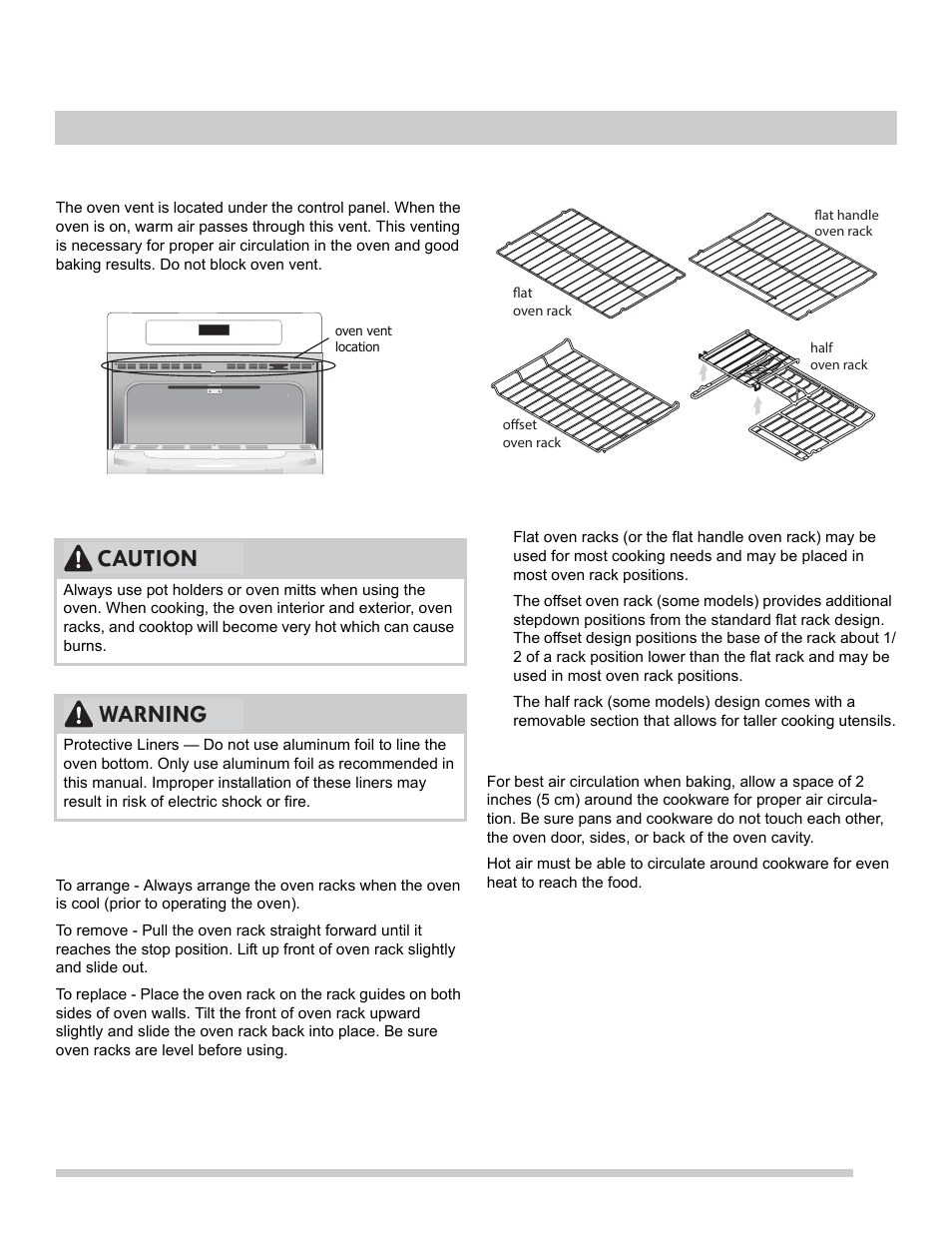 Before setting oven controls, 7before setting oven controls, Caution warning | FRIGIDAIRE FGEW2765PB User Manual | Page 7 / 31