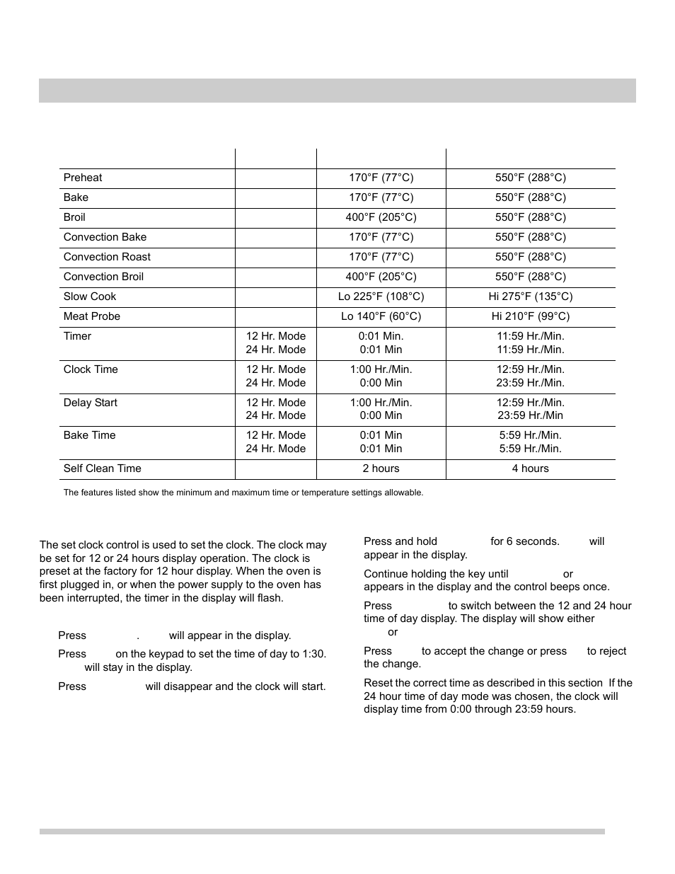 9oven controls | FRIGIDAIRE FGEW2765PB User Manual | Page 9 / 31