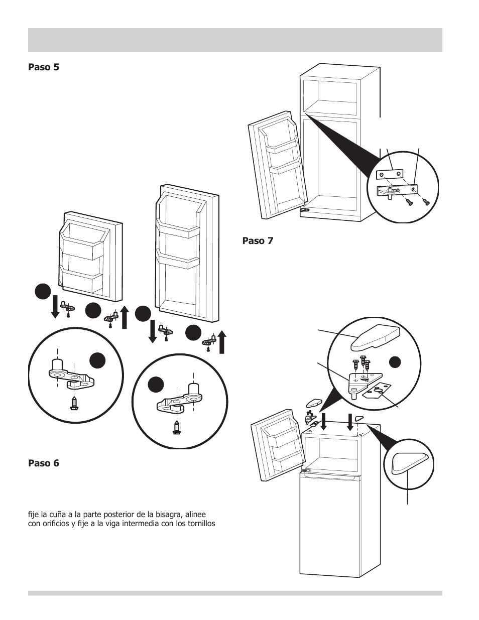 Puerta del congelador puerta del refrigerador | FRIGIDAIRE FFTR1022QW User Manual | Page 18 / 36