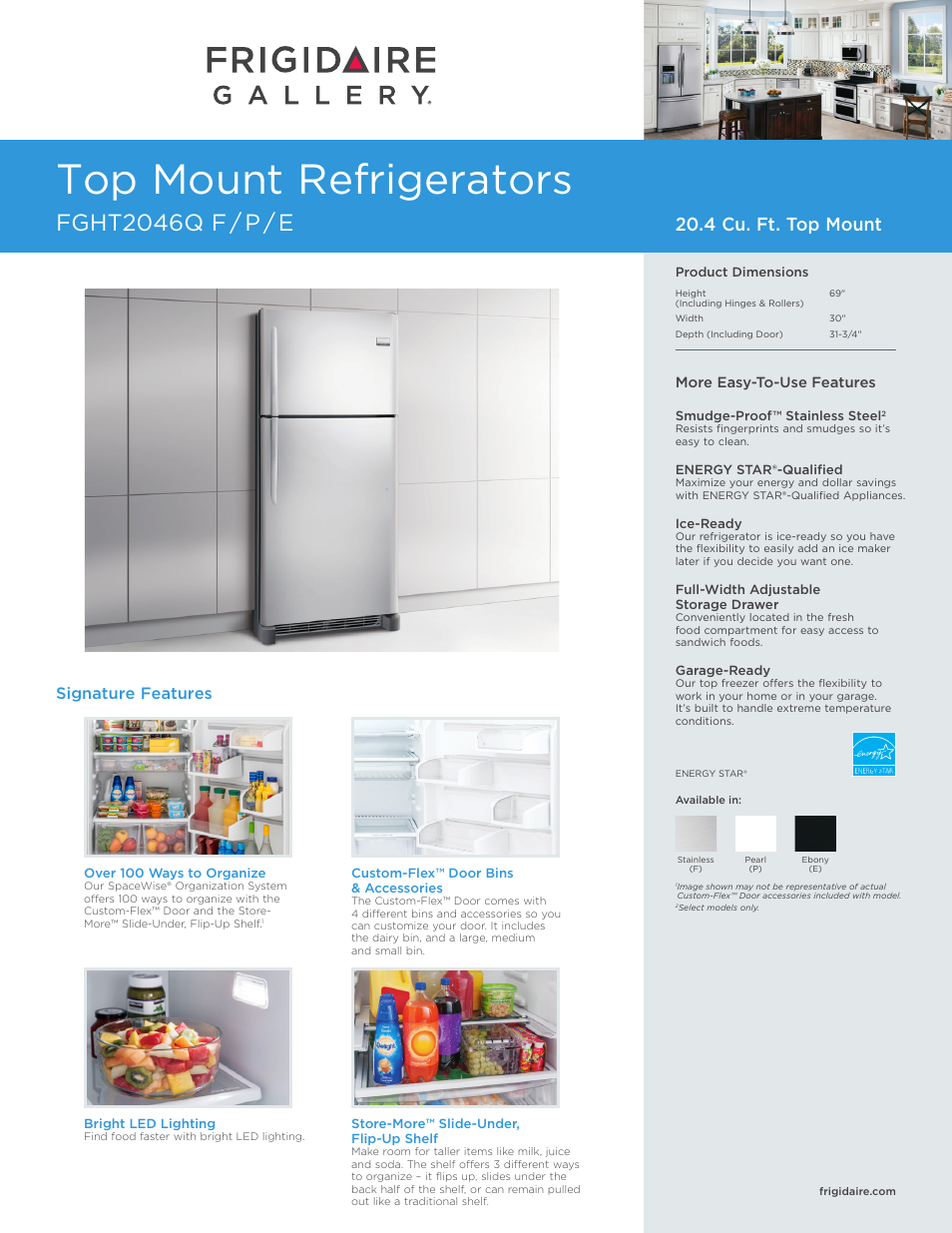 FRIGIDAIRE FGHT2046QE User Manual | 4 pages