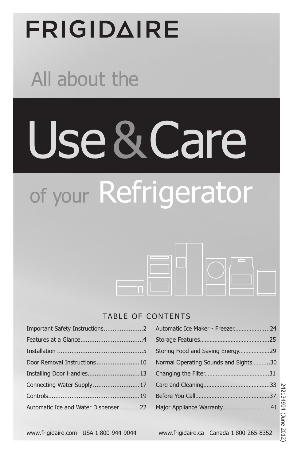 FRIGIDAIRE FGUB2642LF User Manual | 41 pages