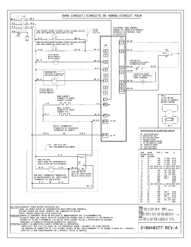 FRIGIDAIRE FFEW3025LW User Manual | 1 page