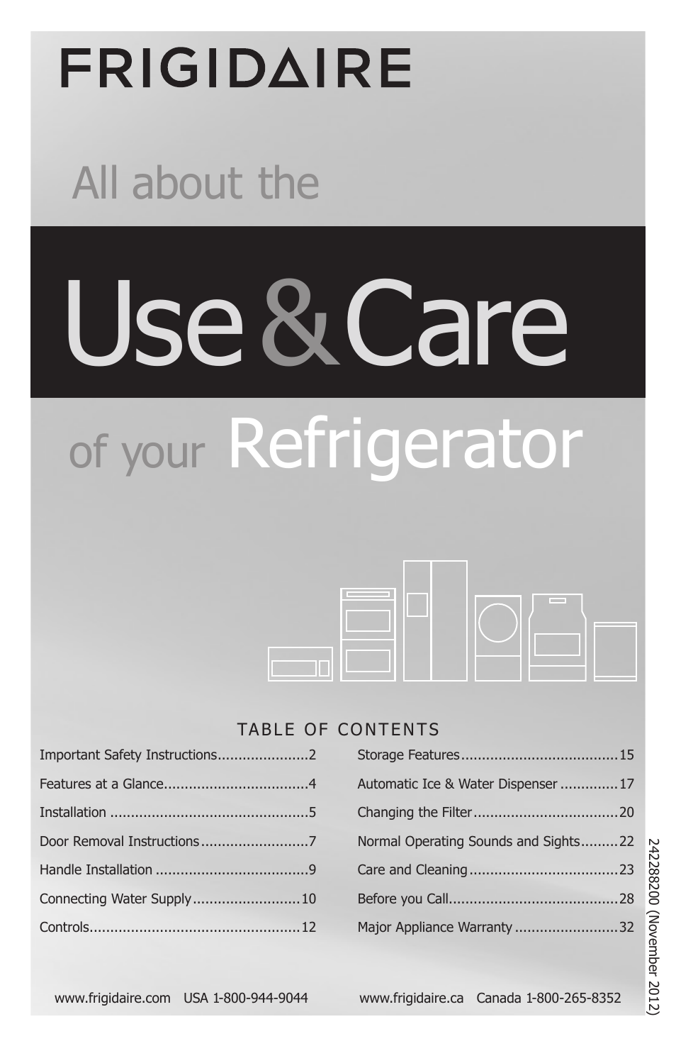 FRIGIDAIRE FPHS2399PF User Manual | 32 pages