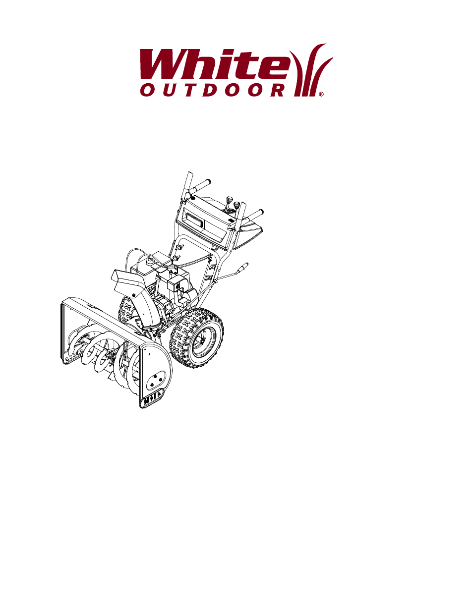 White Outdoor Snow Boss 550 User Manual | 28 pages