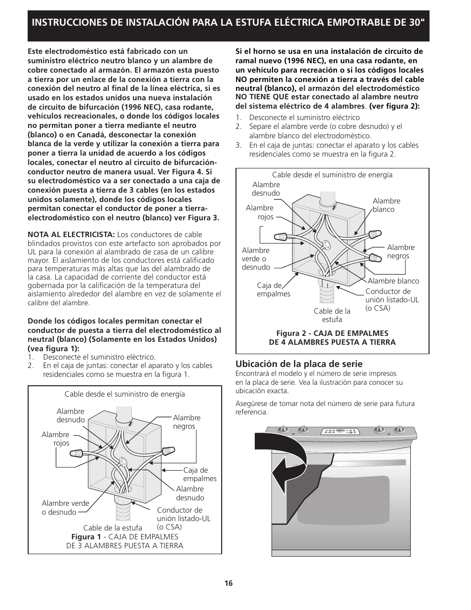 FRIGIDAIRE FFED3025LW User Manual | Page 16 / 20