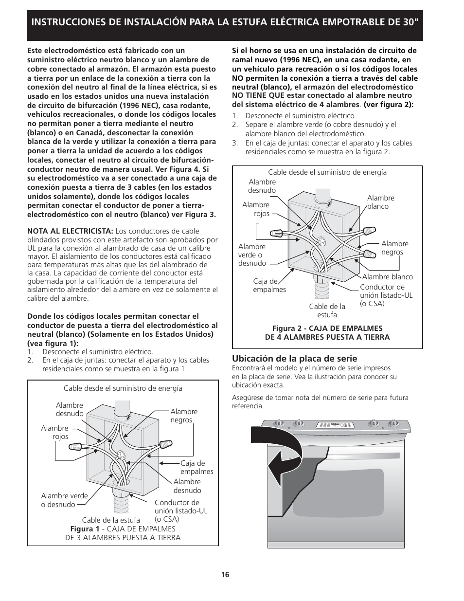 FRIGIDAIRE FFED3025PW User Manual | Page 16 / 20