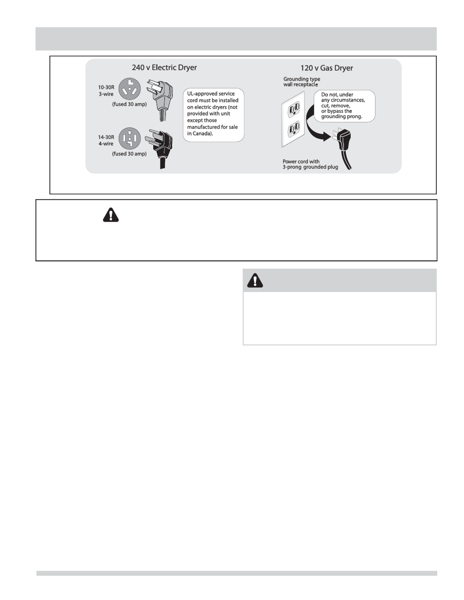 Warning - risk of fire, Important safety instructions, Warning | FRIGIDAIRE FFLG1011MW User Manual | Page 3 / 22