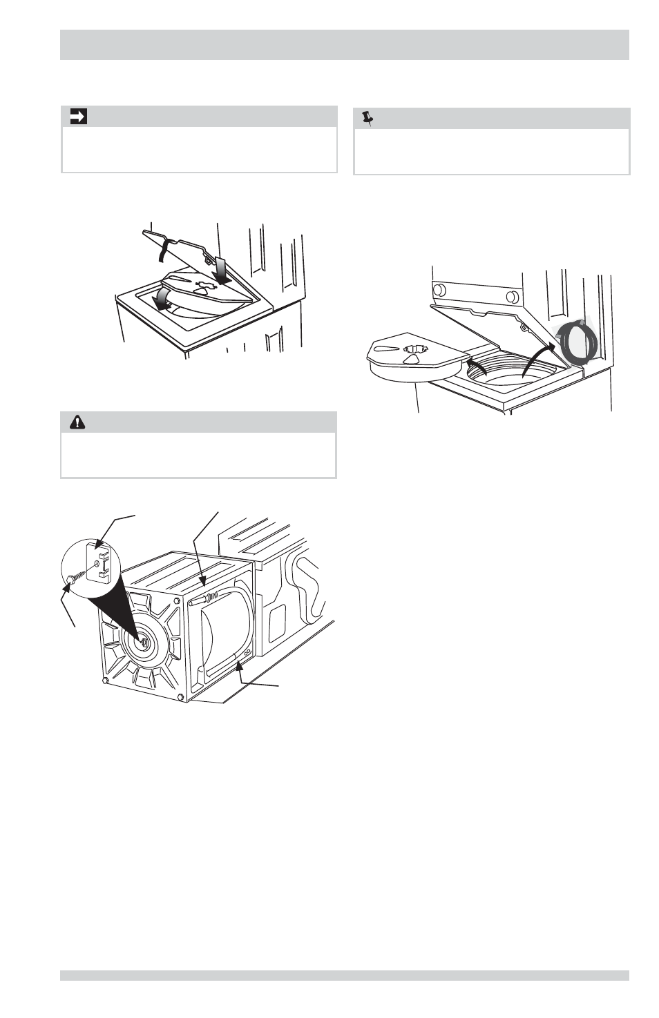 Unpacking laundry center, Caution, Important | FRIGIDAIRE FFLG2022MW User Manual | Page 13 / 64