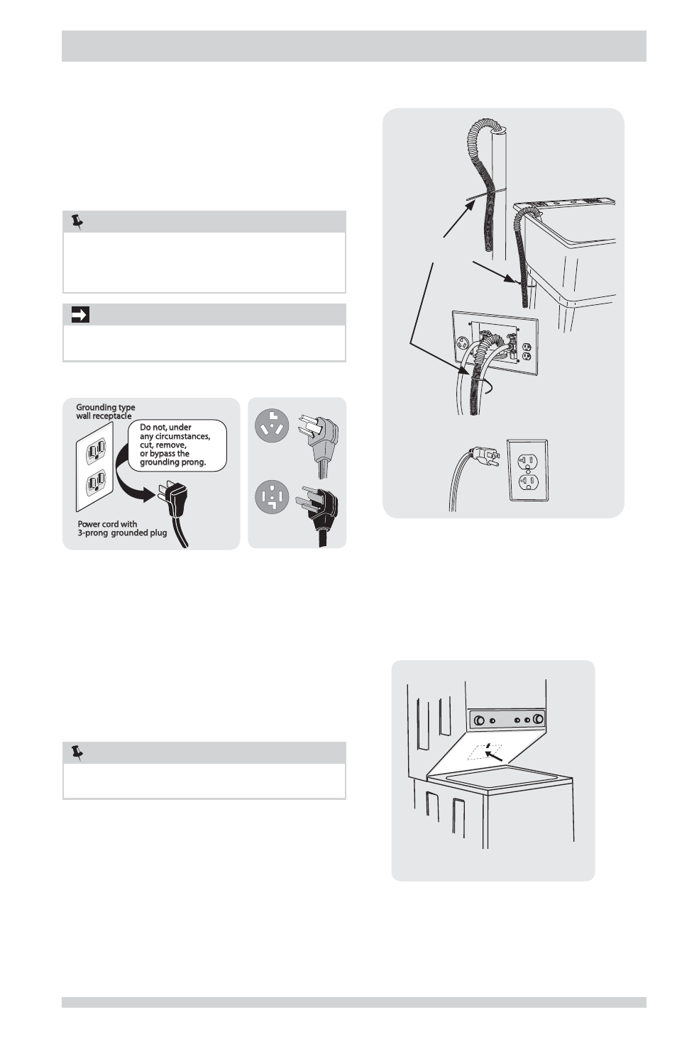 Installation instructions, Important | FRIGIDAIRE FFLG2022MW User Manual | Page 19 / 64