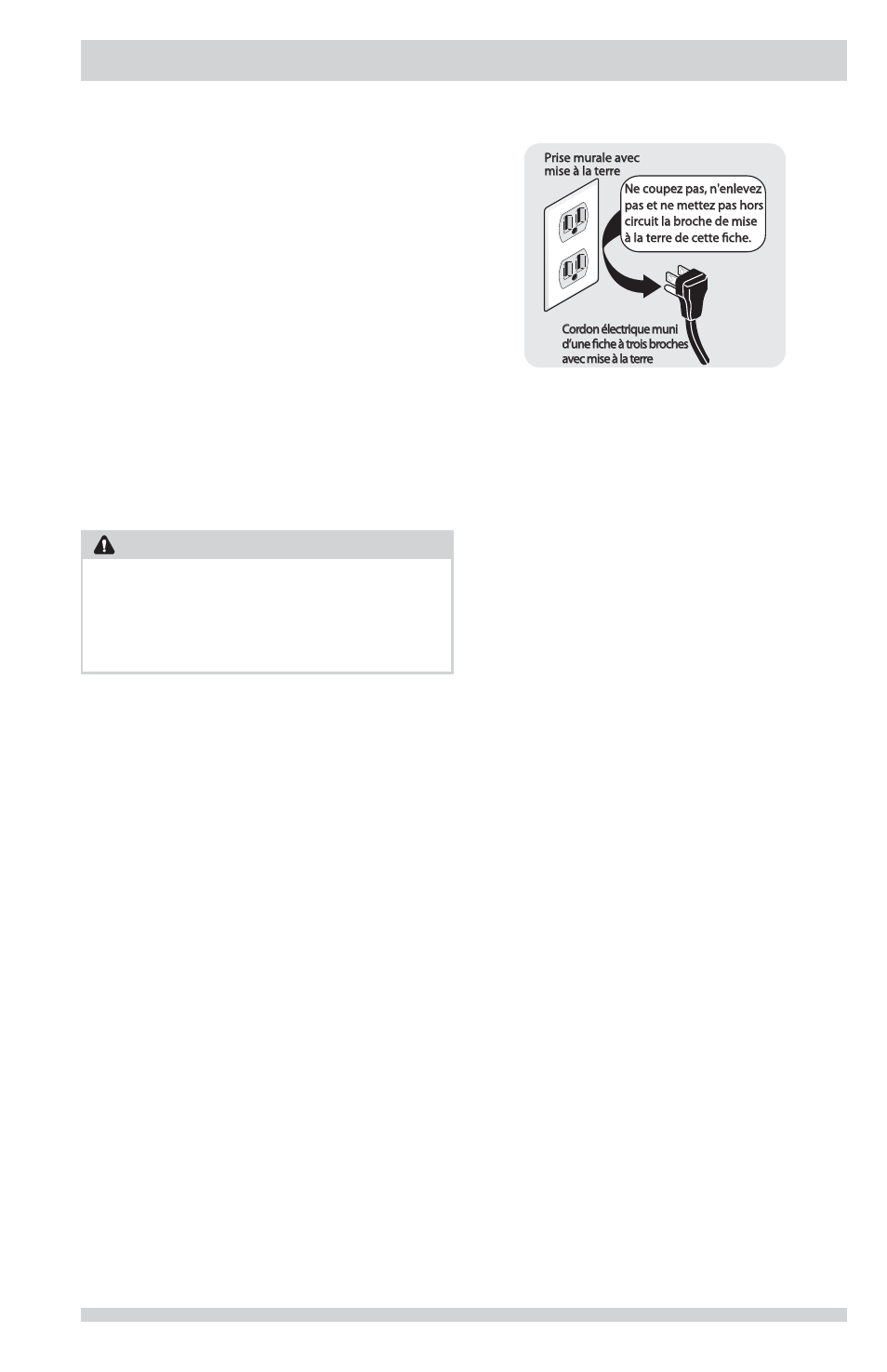 Exigences d’installation, Avertissement | FRIGIDAIRE FFLG2022MW User Manual | Page 25 / 64