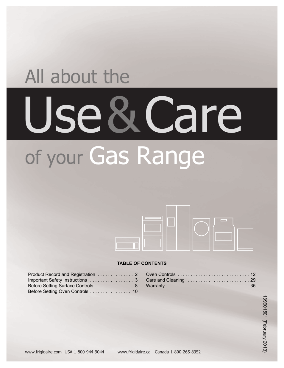 FRIGIDAIRE FGGS3065PF User Manual | 35 pages