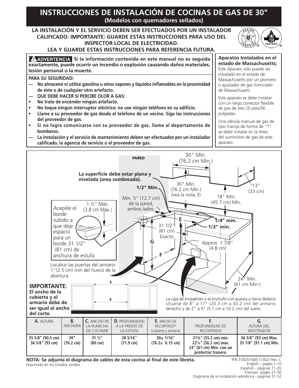 FRIGIDAIRE FFGS3025LS User Manual | Page 11 / 32