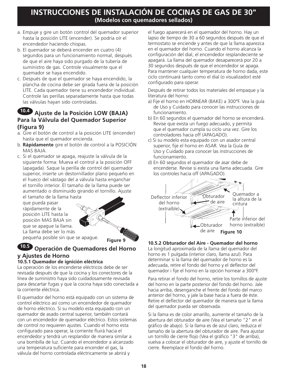 FRIGIDAIRE FFGS3025LS User Manual | Page 18 / 32