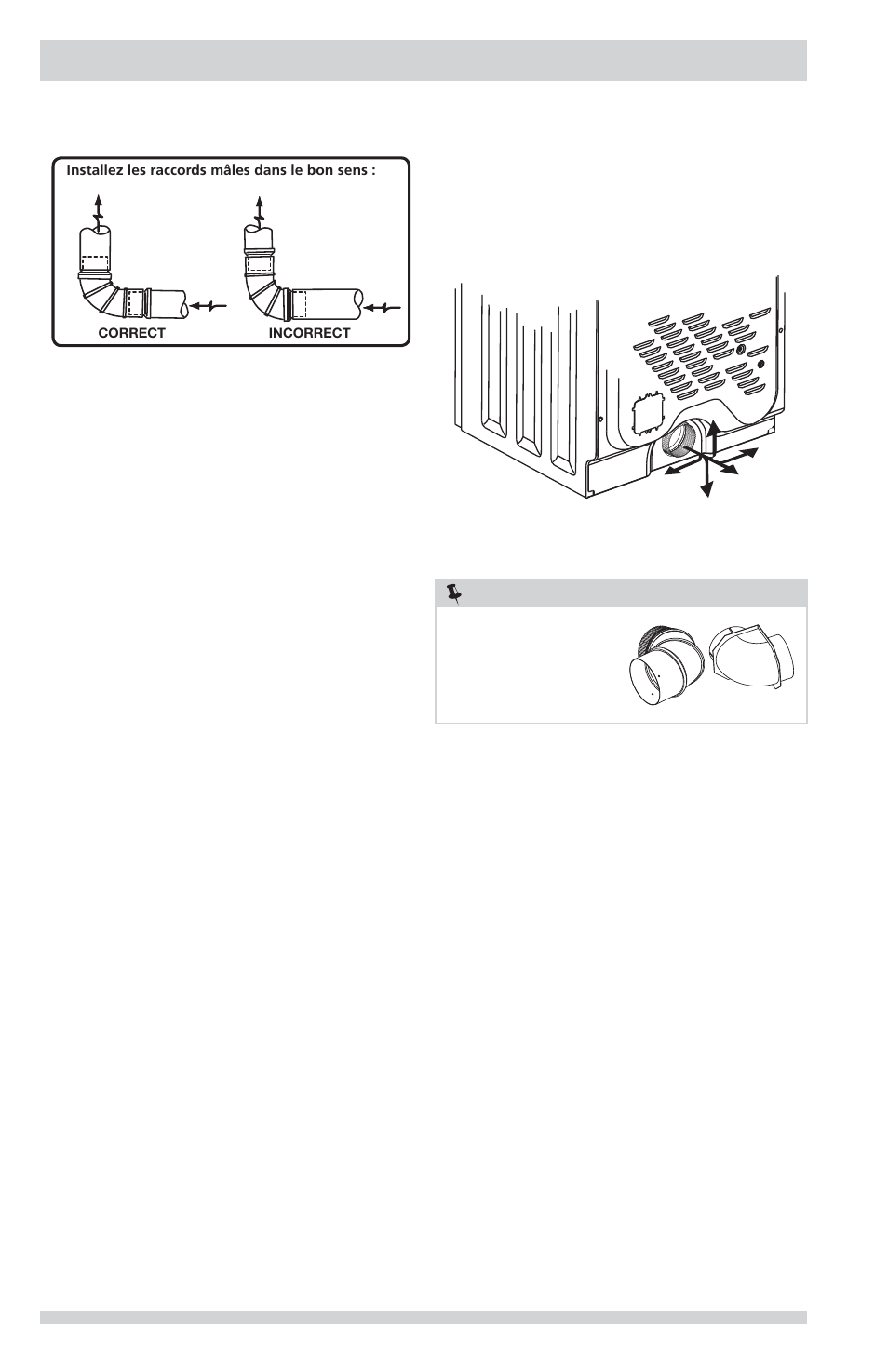 Exigences d’installation, Remarque | FRIGIDAIRE FFSE5115PA User Manual | Page 32 / 76