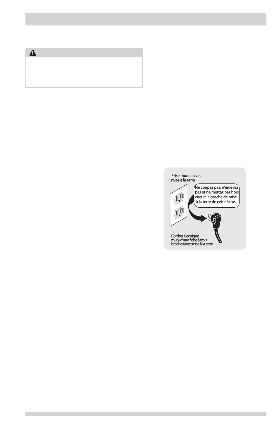 Instructions d’installation, Avertissement | FRIGIDAIRE FFSE5115PA User Manual | Page 37 / 76