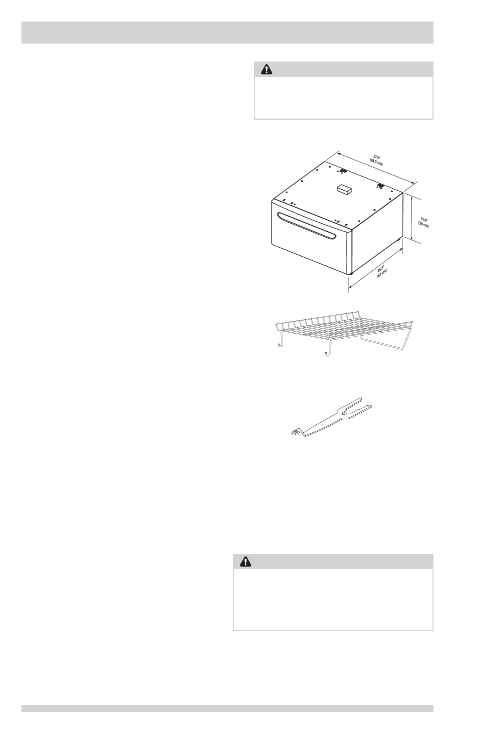 Accessoires, Attention, Avertissement | Pièces de rechange | FRIGIDAIRE FFSE5115PA User Manual | Page 48 / 76