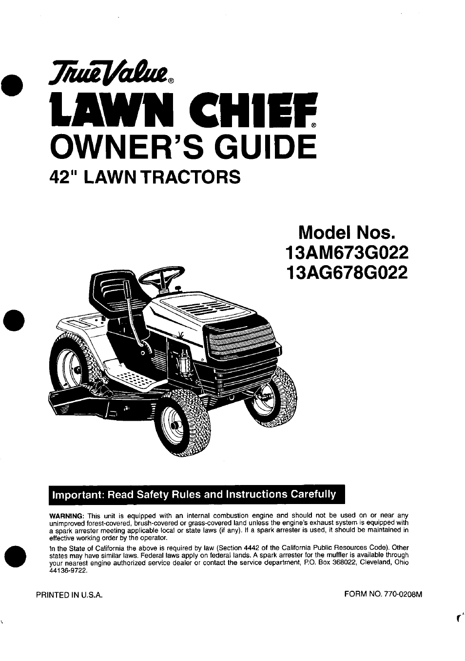 Bolens 13AG678G022 User Manual | 24 pages