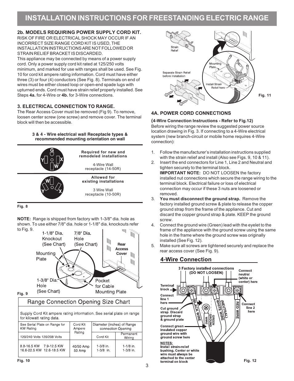 FRIGIDAIRE FGIF3061NF User Manual | Page 3 / 8